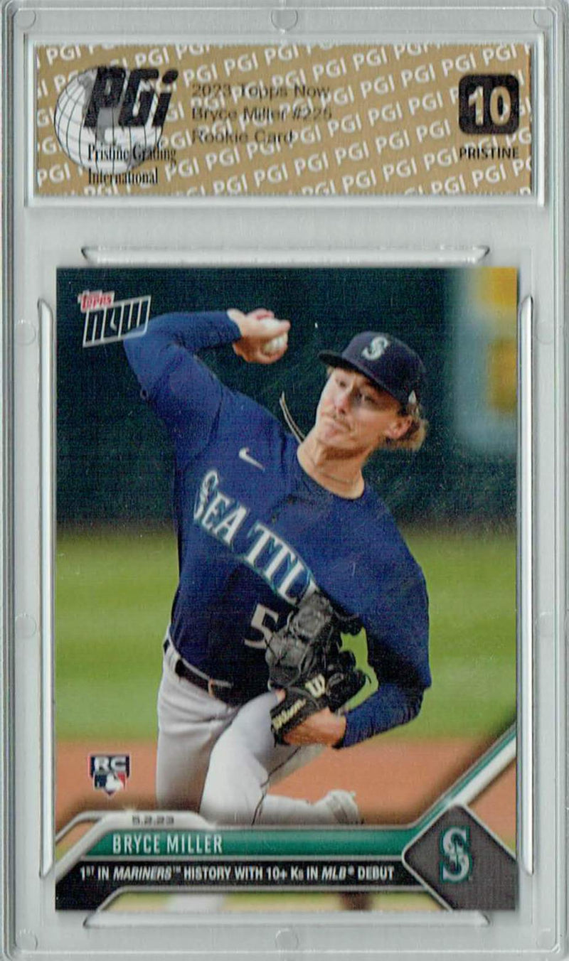 Bryce Miller 2023 Topps Now #225 PRISTINE Rookie Card PGI 10