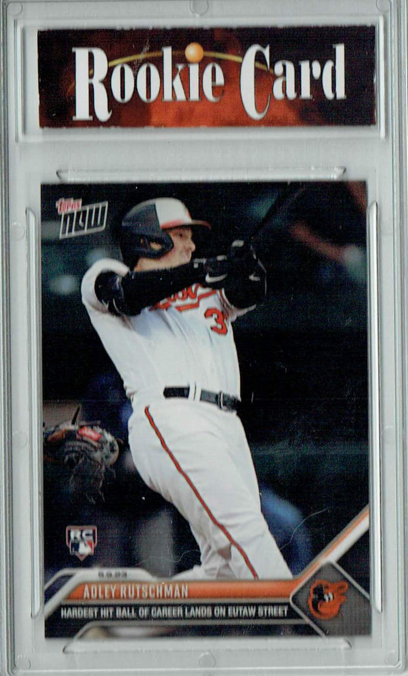 Certified Mint+ Adley Rutschman 2023 Topps Now #259 Hardest Hit Ball of Career Rookie Card