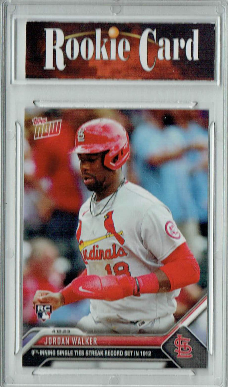Certified Mint+ Jordan Walker 2023 Topps Now #110 Hit Streak Record Rookie Card
