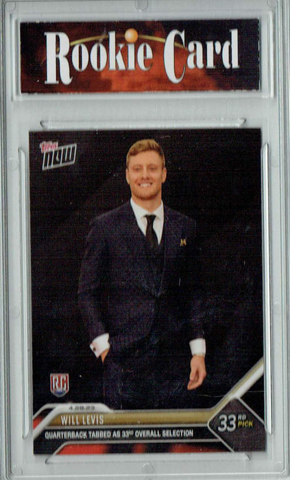 Certified Mint+ Will Levis 2023 Topps Now #D-33 NFL Draft Pick Tennessee Titans Rookie Card
