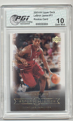 Upper Deck 2003 HOT LeBron James PGI 10 Rookie Card 11