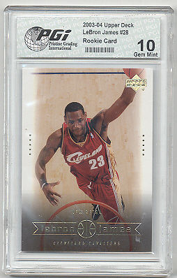 LeBron James 2003 Upper Deck #28 PGI 10 Cavaliers Rookie Card #28