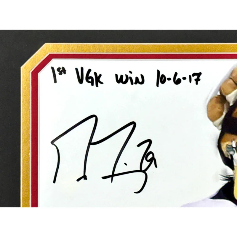 Marc-Andre Fleury James Neal Signed 1st Goal Win Vegas Golden Knights 16x20 Photo #D/15 Framed