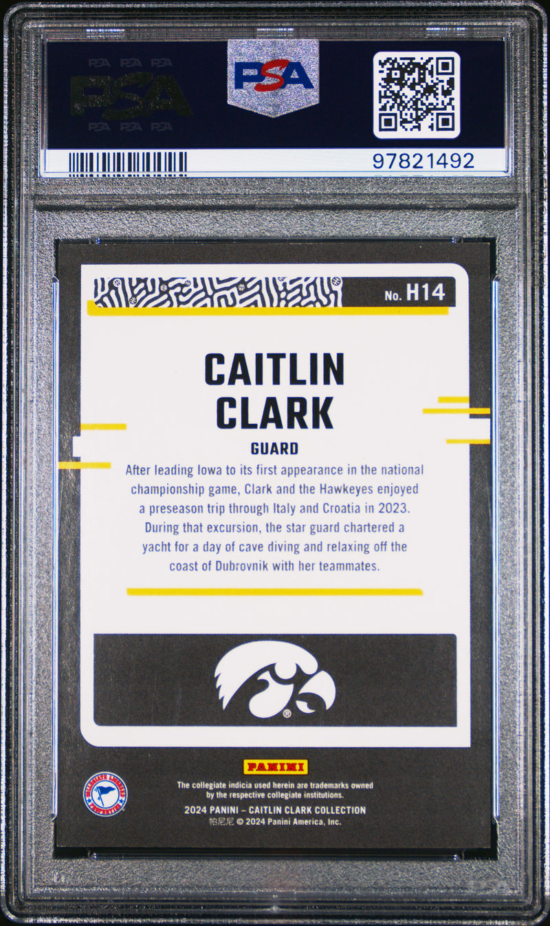 PSA 9 2024 Panini Caitlin Clark Collection Pointed Stars #162/299 Rookie Card Iowa Hawkeyes