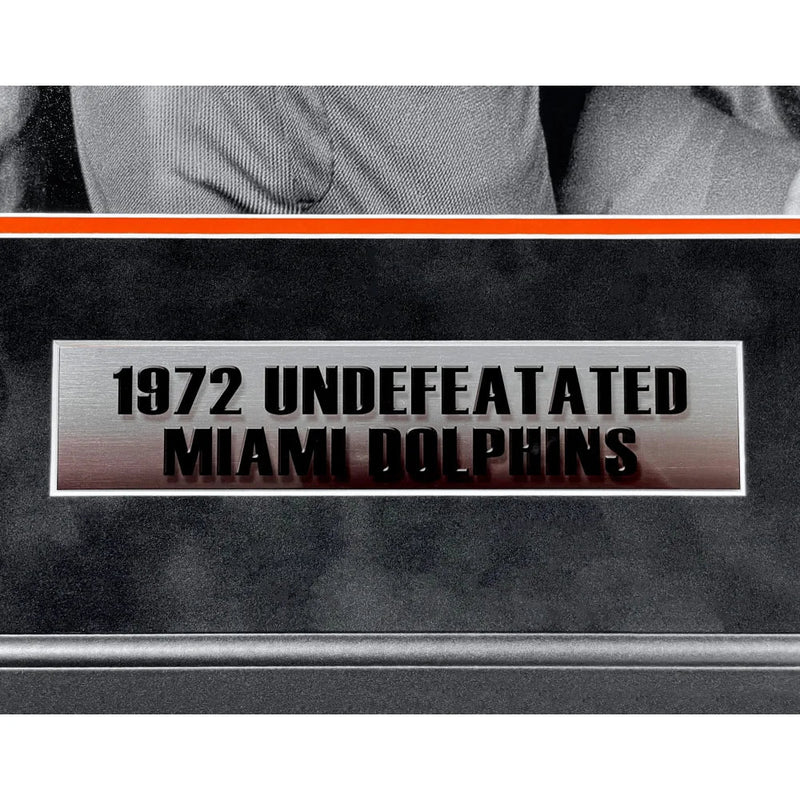 1972 Undefeated Miami Dolphins Team Autographed 16x20 Photo Framed JSA 21 Signed