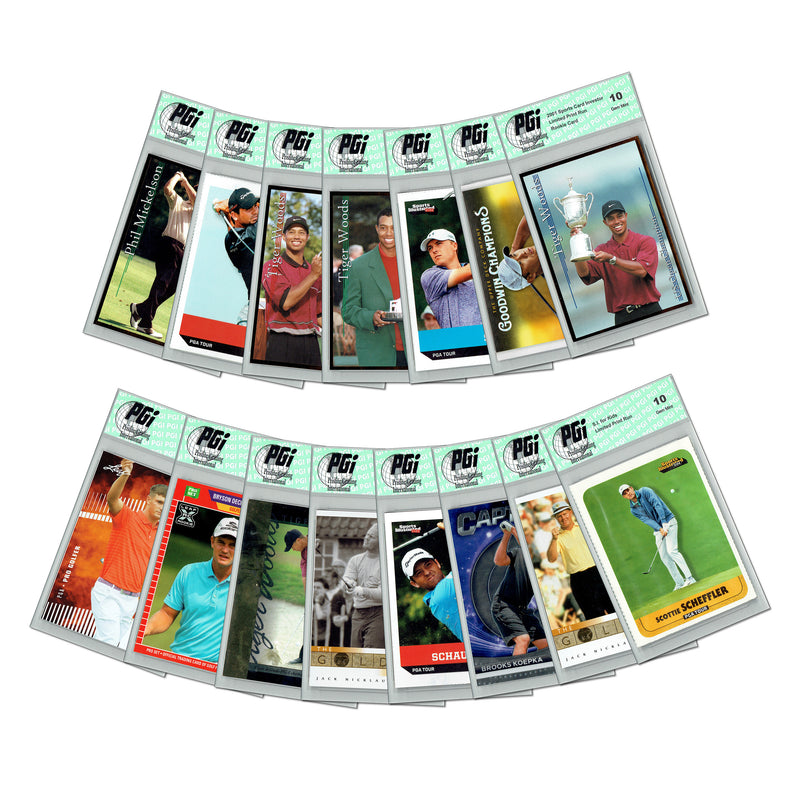 LOADED! PGI 10 Golf Collector's Box: 4 Rookie Cards - Tiger, Scheffler and more