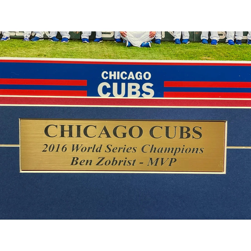 2016 Chicago Cubs Game 7 World Series Game Used Dirt / Ticket Framed Collage Champions