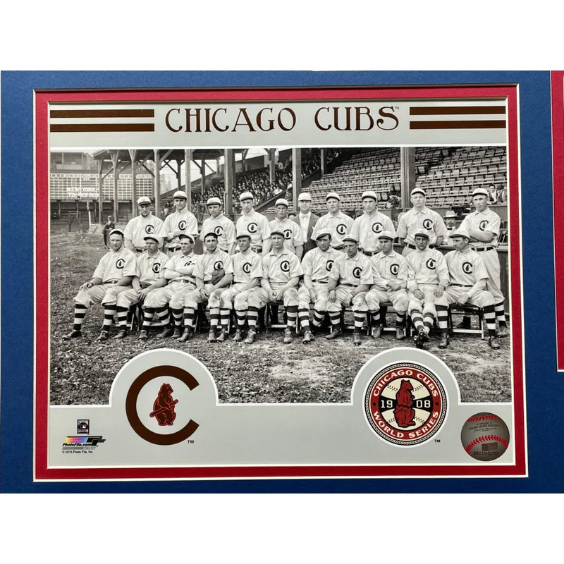 2016 Chicago Cubs Game 7 World Series Game Used Dirt / Ticket Framed Collage Champions
