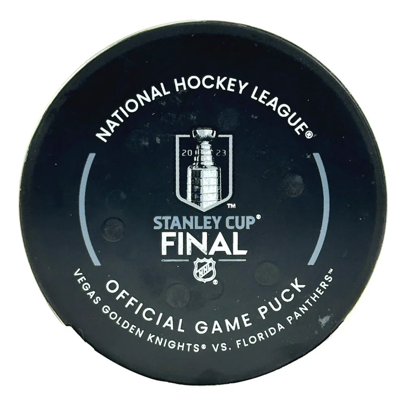 2023 Vegas Golden Knights Stanley Cup Used "Game 5" Championship Winning Puck