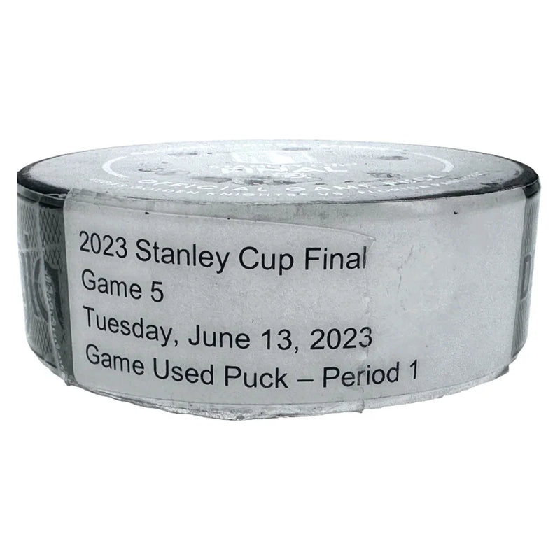 2023 Vegas Golden Knights Stanley Cup Used "Game 5" Championship Winning Puck