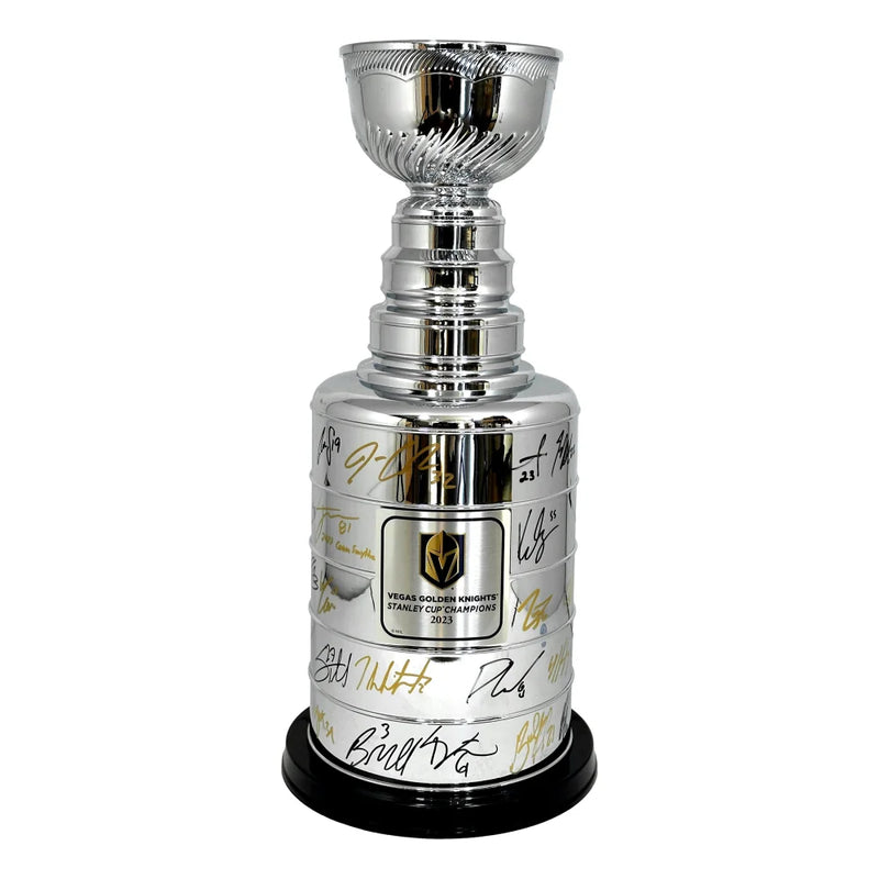 2023 Vegas Golden Knights Team Autographed Trophy #D/6 Stanley Cup Signed COA IGM