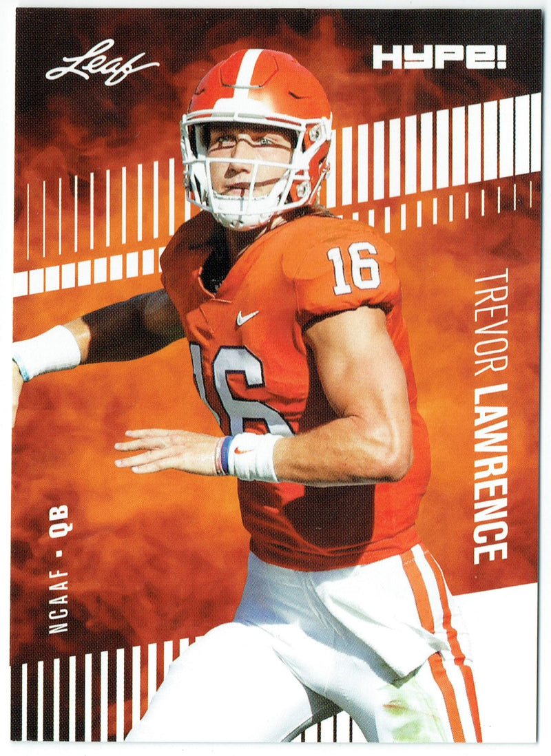 Mint Trevor Lawrence 2021 Leaf HYPE #49 Only 5000 Made Rare Rookie Card