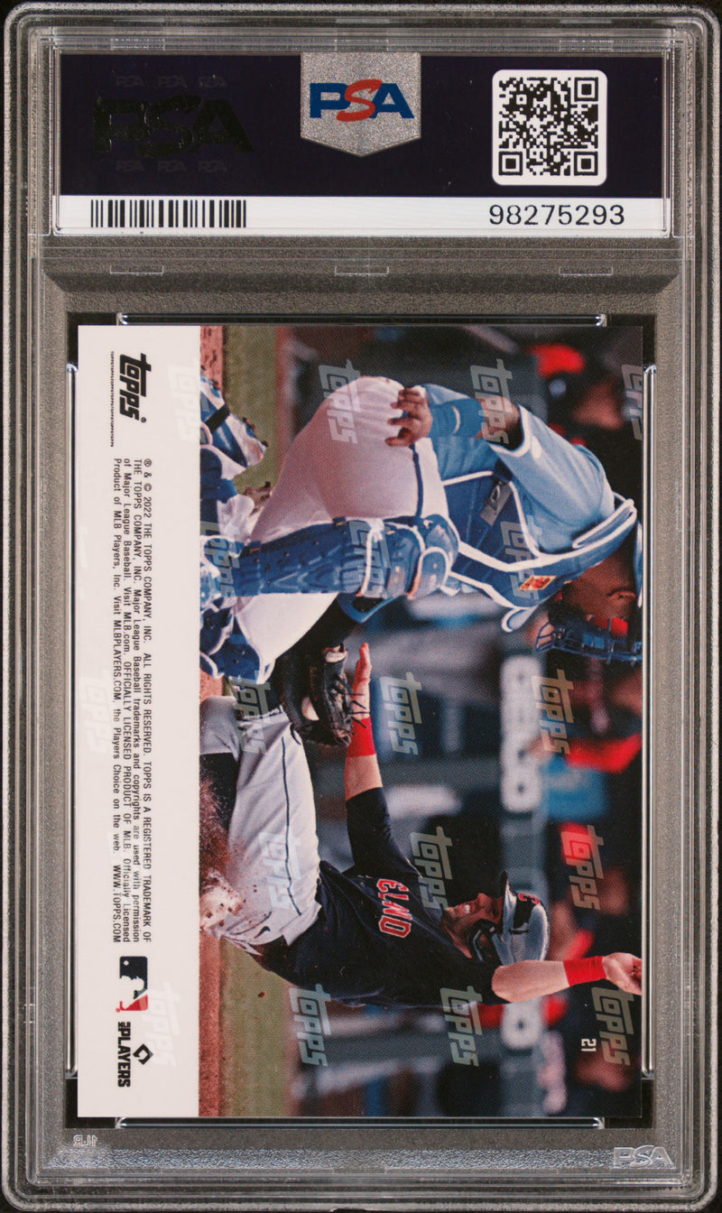 PSA 10 Bobby Witt Jr. 2022 Topps Now #21 Acrobatic Stop/Throw Rookie Card Kansas City Royals