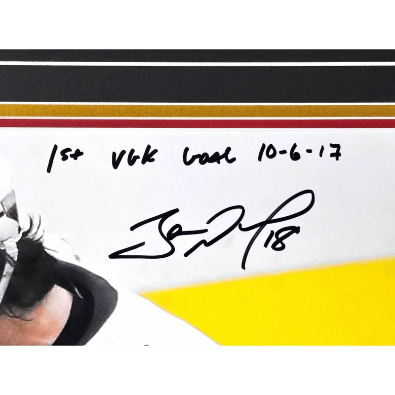 Marc-Andre Fleury James Neal Signed 1st Goal Win Vegas Golden Knights 16x20 Photo #D/15 Framed