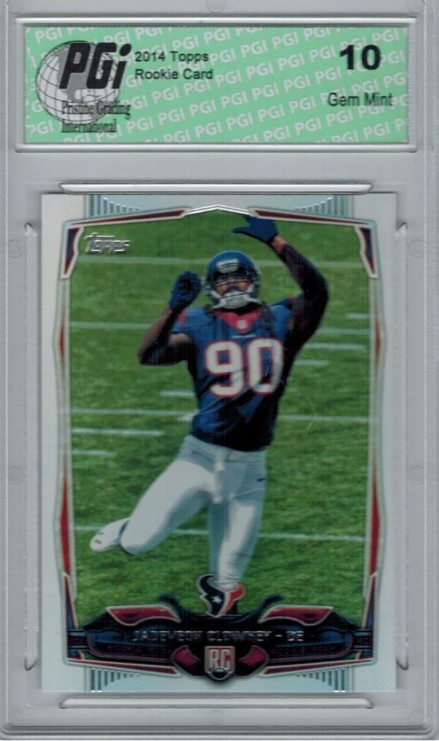 2014 Topps Football #356 Jadeveon Clowney, Houston RC Rookie Card PGI 10