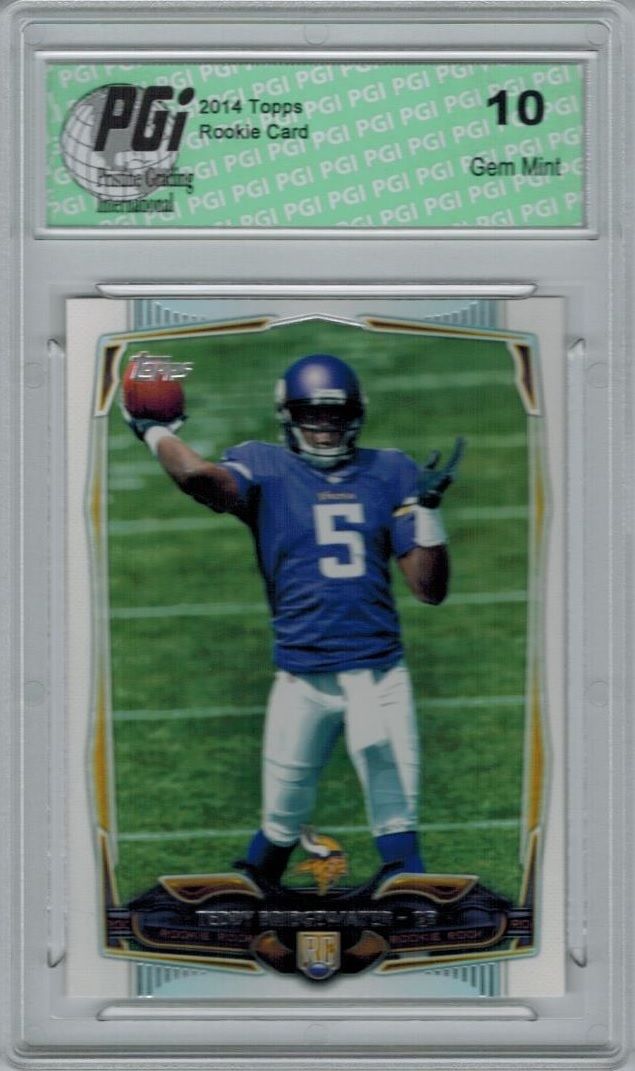 2014 Topps Football #367 Teddy Bridgewater, Minnesota Rookie Card PGI 10