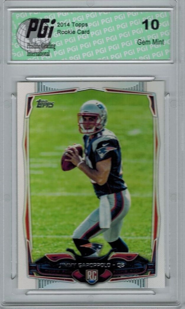 2014 Topps Football #432 Jimmy Garoppolo, S.F. 49ers Rookie Card PGI 10