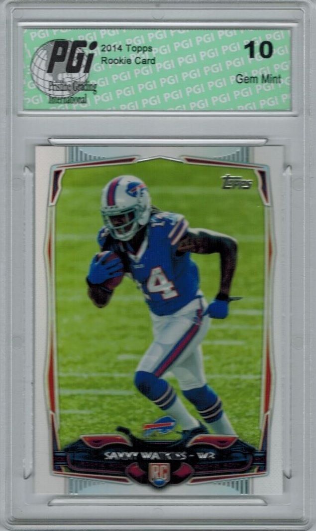 2014 Topps Football #434 Sammy Watkins, Buffalo RC Rookie Card PGI 10