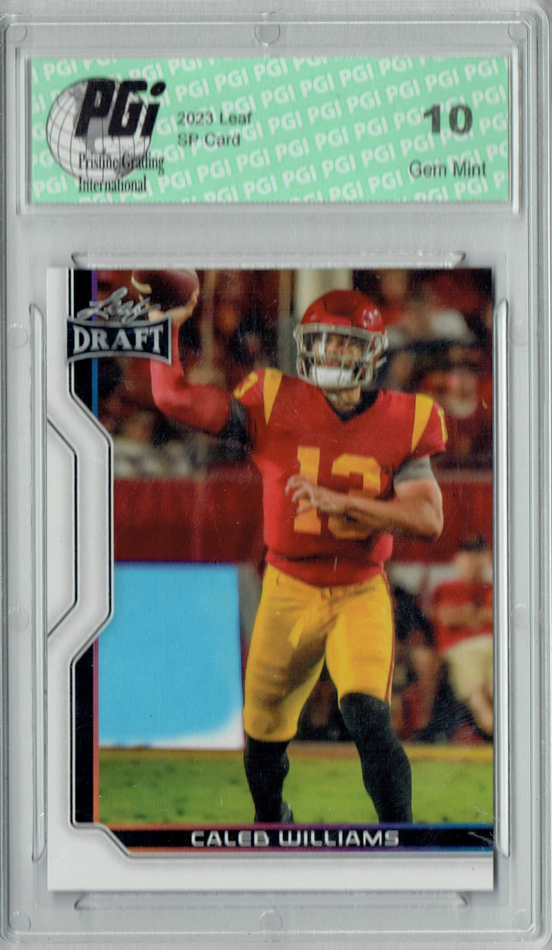 Caleb Williams Rookie Card USC / Chicago PGI 10 Gem Mint Football Trading Card 2023 Leaf Football #B1-2 Special Edition