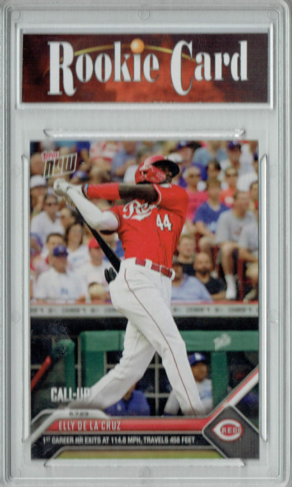 Certified Mint+ Elly De La Cruz 2023 Topps Now #400 Call Up- 1st Career HR! Reds Rookie Card