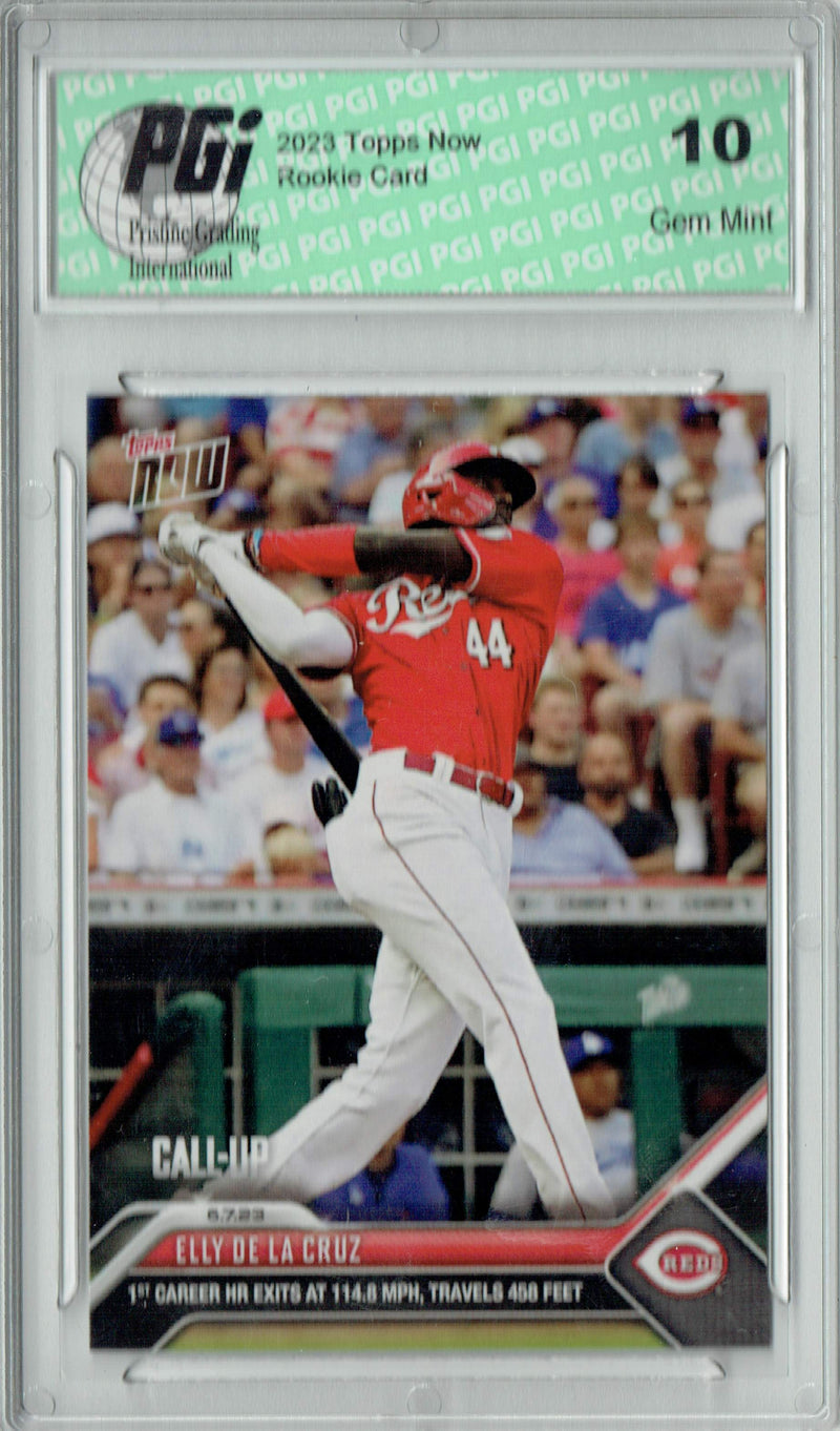 Elly De La Cruz 2023 Topps Now #400 Call Up- 1st Career HR! Rookie Card PGI 10