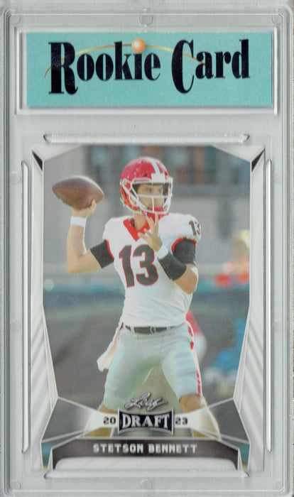 Certified Mint+ Stetson Bennett 2023 Leaf Football #29 Georgia Rookie Card