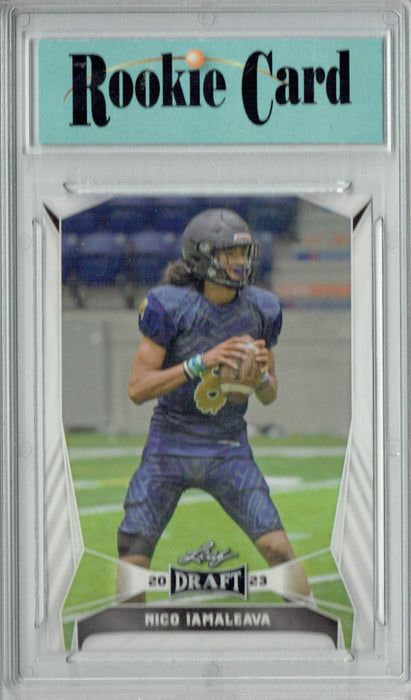 Certified Mint+ Nico Iamaleava 2023 Leaf Football #27 Rookie Card