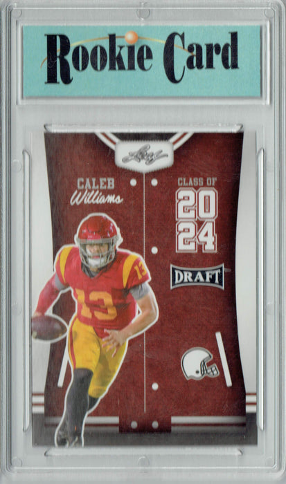 Certified Mint+ Caleb Williams 2023 Leaf Football #77 Class of 2024 Rookie Card