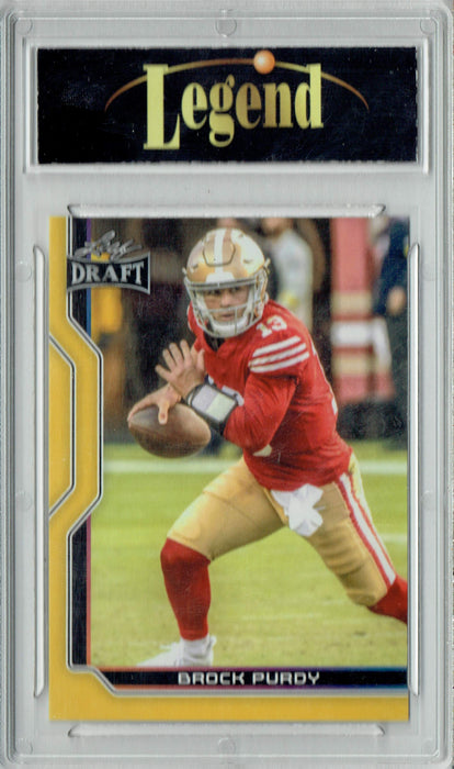 Certified Mint+ Brock Purdy 2023 Leaf Football #B1-1 Gold SP Special Edition 49ers Card