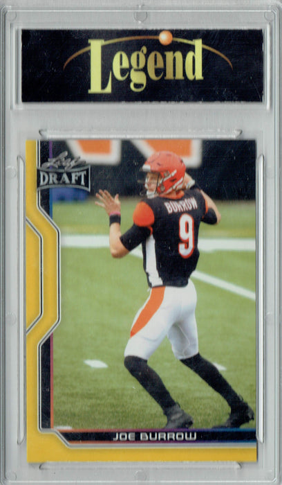 Certified Mint+ Joe Burrow 2023 Leaf Football #B1-3 Gold SP Special Edition Bengals Card
