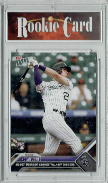 Certified Mint+ Nolan Jones 2023 Topps Now #428 472 Ft. Moonshot HR Rookie Card