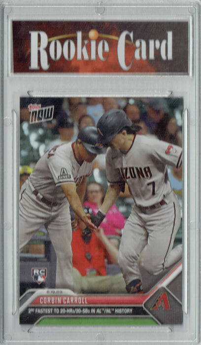 Certified Mint+ Corbin Carroll 2023 Topps Now #466 2nd Fastest to 20 HRs Rookie Card