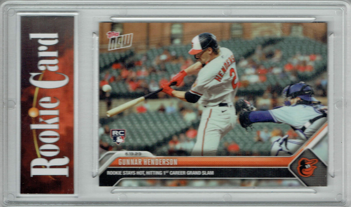Certified Mint+ Gunnar Henderson 2023 Topps Now #436 1st Career Grand Slam Rookie Card
