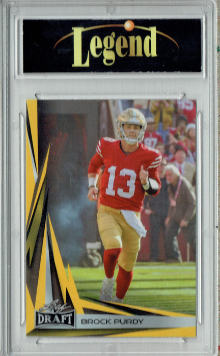 Certified Mint+ Brock Purdy 2023 Leaf Football #B2-1 Gold SP Special Edition 49ers Card