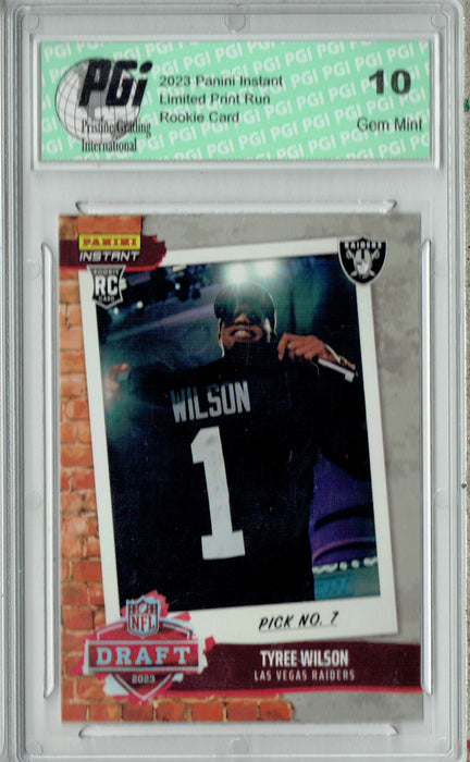 Tyree Wilson 2023 Panini Instant #DN31 Draft Night 1 of 616 Rookie Card PGI 10