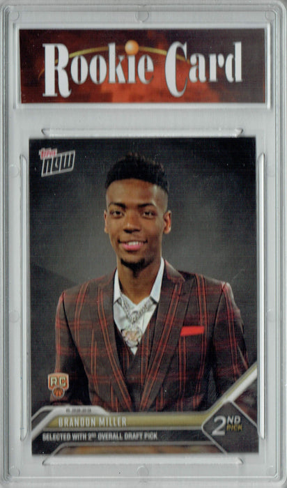 Certified Mint+ Brandon Miller 2023 Topps Now #D-2 NBA Draft Selected 2nd Overall Charlotte Hornets Rookie Card