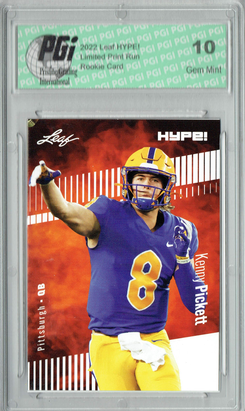 Kenny Pickett 2022 Leaf HYPE! #79 Only 5000 Made! Rookie Card PGI 10
