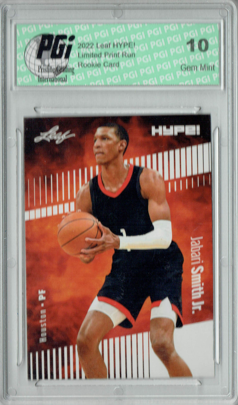 Jabari Smith Jr. 2022 Leaf HYPE! #76 Only 5000 Made! Rookie Card PGI 10