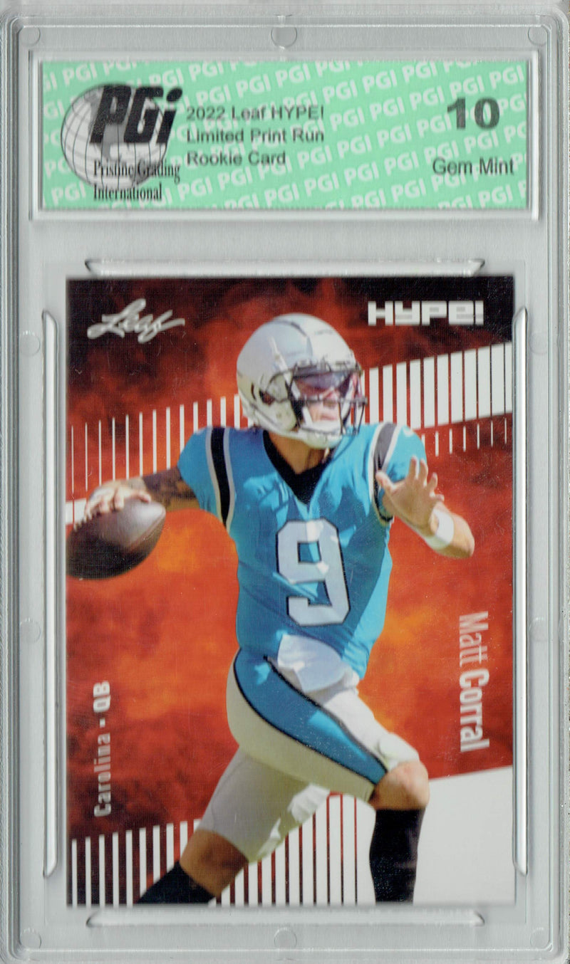 Matt Corral 2022 Leaf HYPE! #97 Only 5000 Made! Rookie Card PGI 10