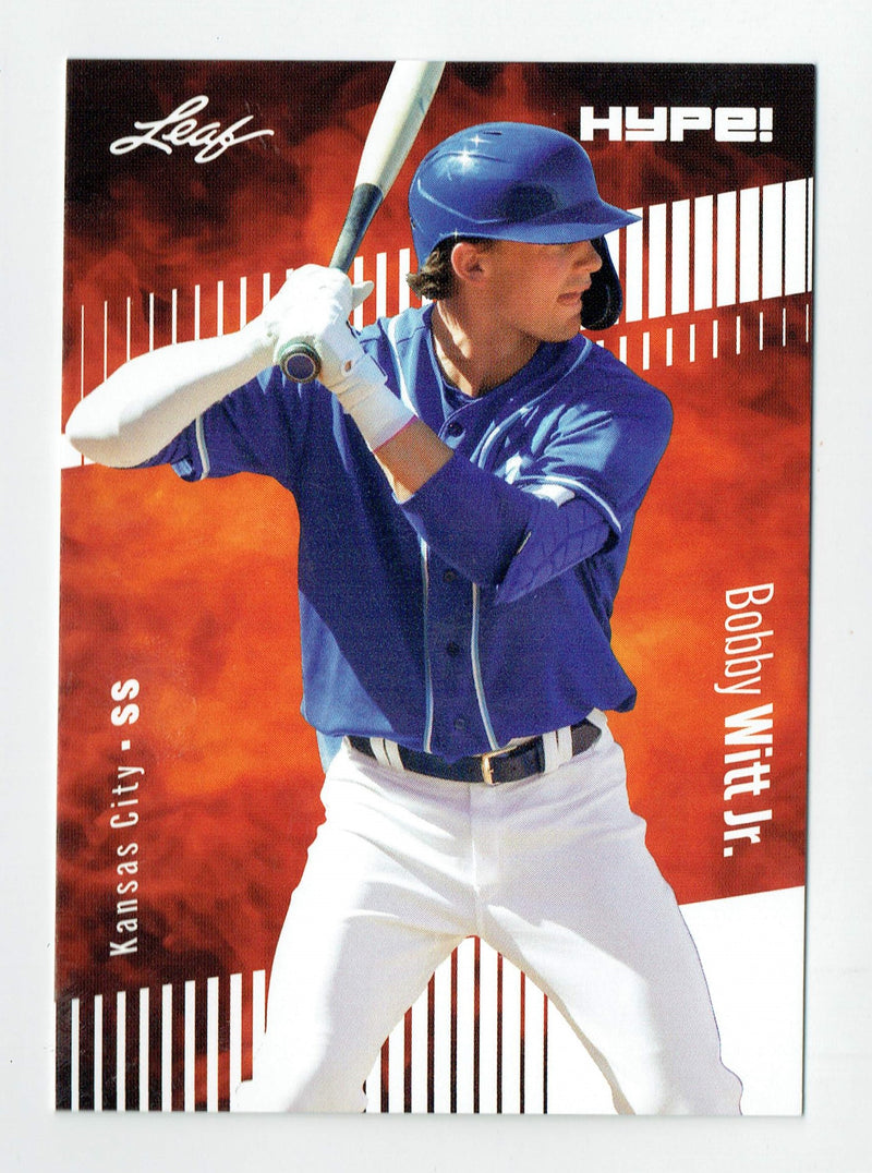 Mint Bobby Witt Jr. 2022 Leaf HYPE #66 5000 Ever Made Royals Rookie Card
