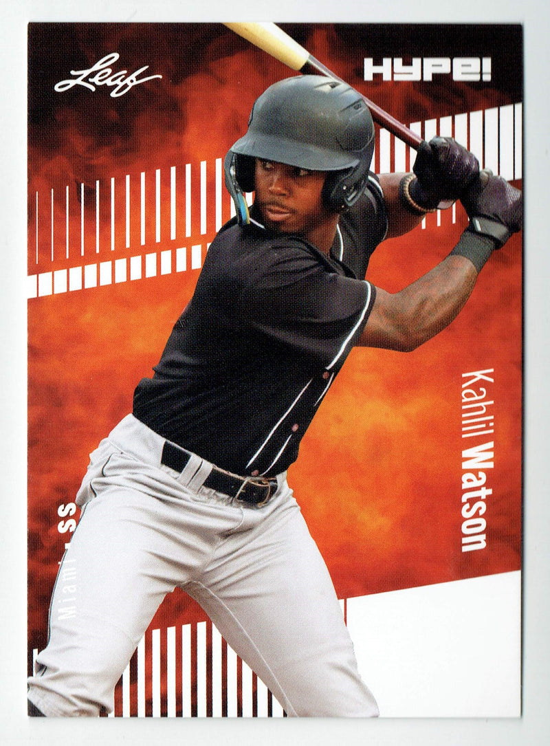 Mint Kahlil Watson 2022 Leaf HYPE #69 5000 Ever Made Miami Marlins Rookie