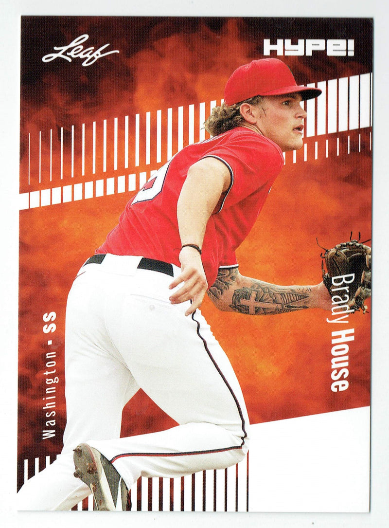 Mint Brady House 2022 Leaf HYPE! #70 Just 5000 Ever Made! Washington Nationals Rookie Card