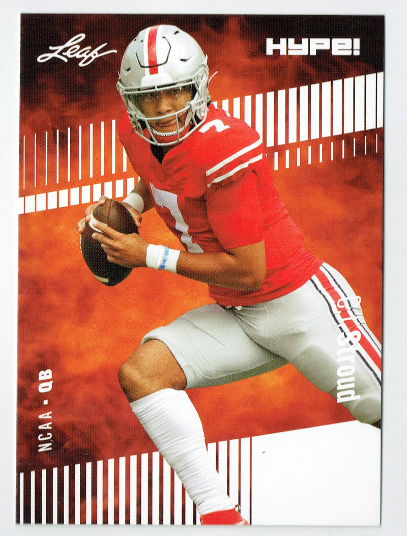 Mint C.J. Stroud 2022 Leaf HYPE #81A Just 5000 Made Houston Rookie Card