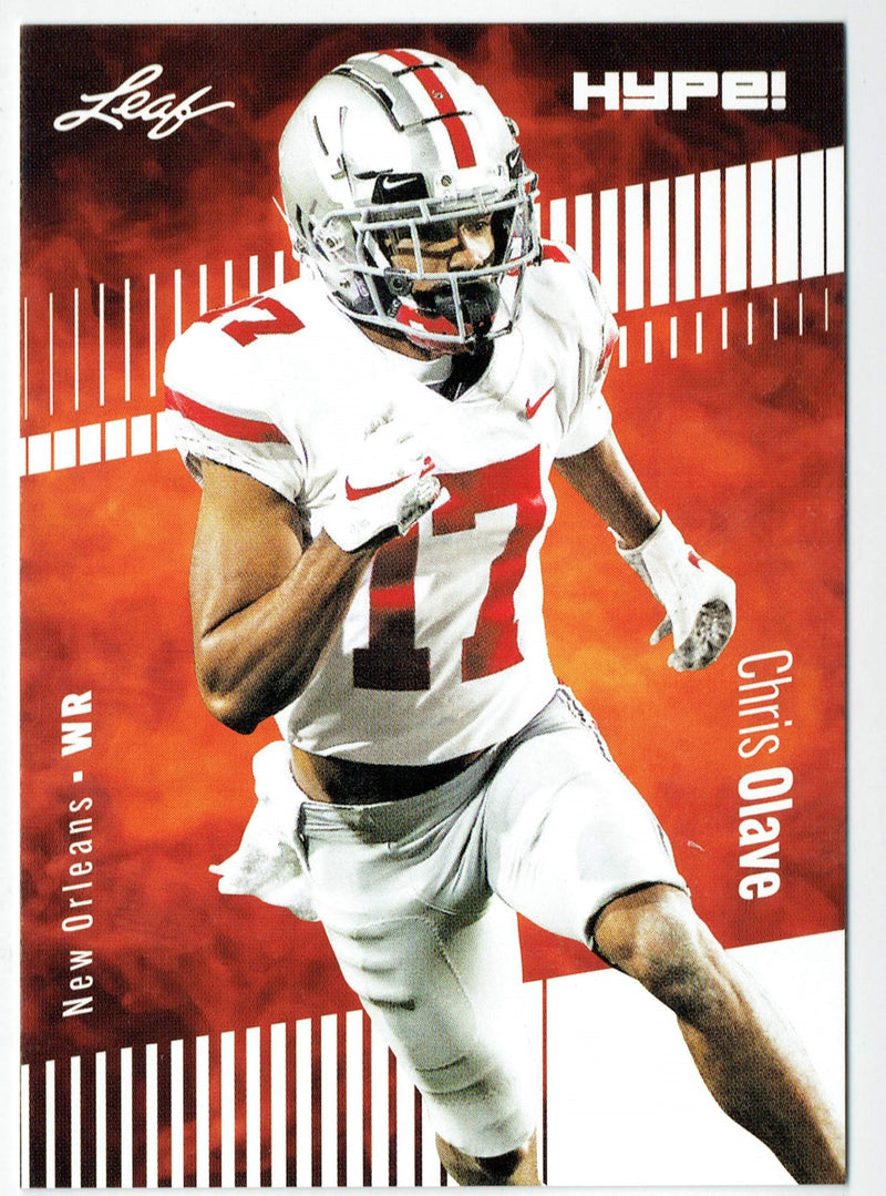 Mint Chris Olave 2022 Leaf HYPE #87 5000 Ever Made Rookie Card