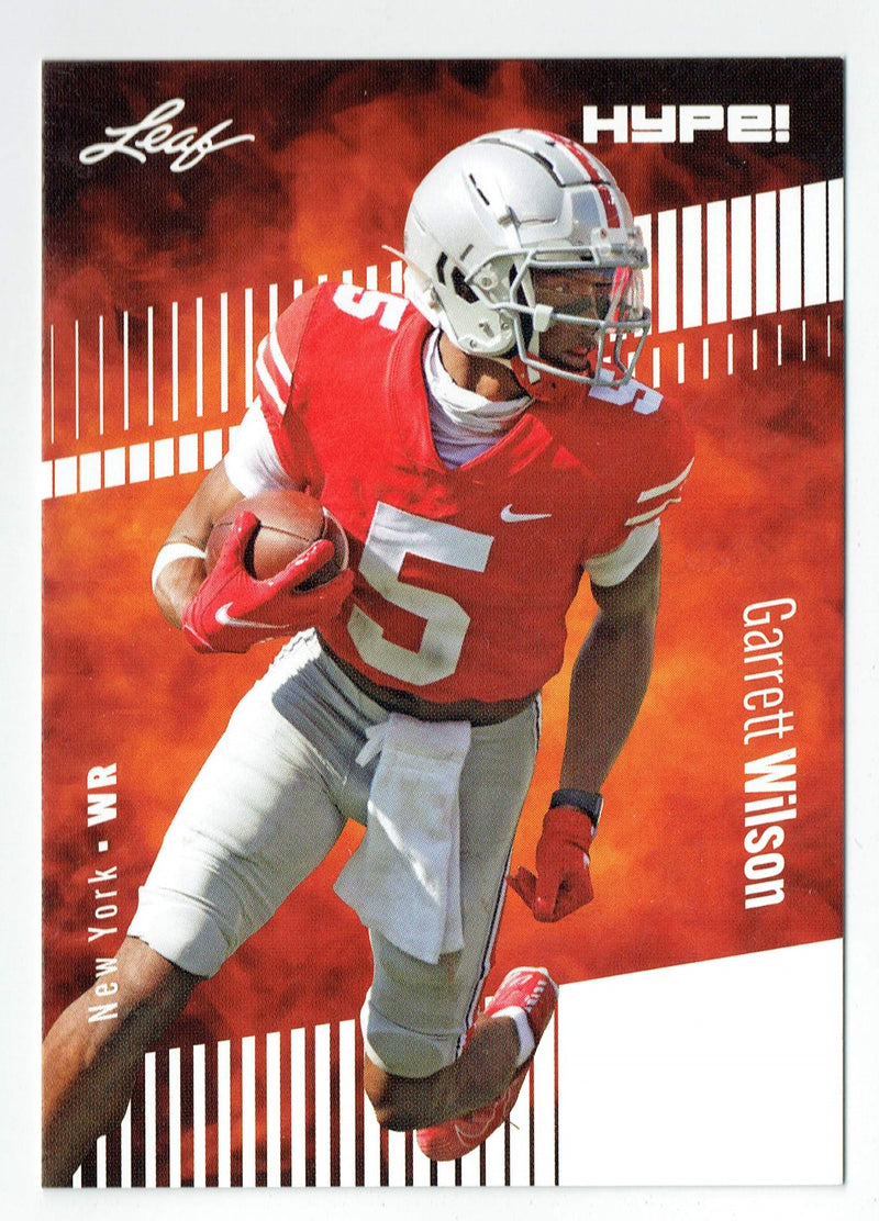 Mint Garrett Wilson 2022 Leaf HYPE #86 5000 Ever Made NY Rookie Card