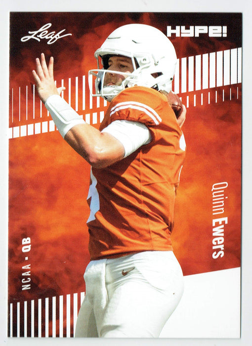 Mint Quinn Ewers 2022 Leaf HYPE! #91 Just 5000 Ever Made! Texas Longhorns Rookie Card