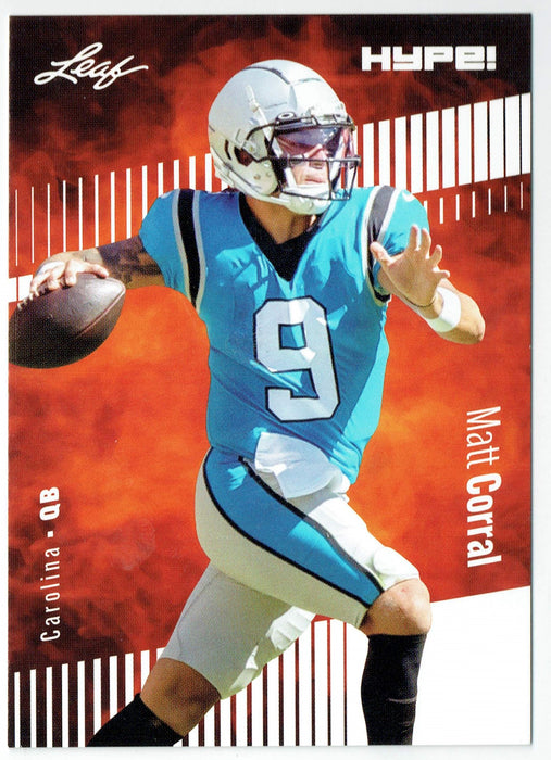 Mint Matt Corral 2022 Leaf HYPE! #97 Just 5000 Ever Made! Carolina Panthers Rookie Card