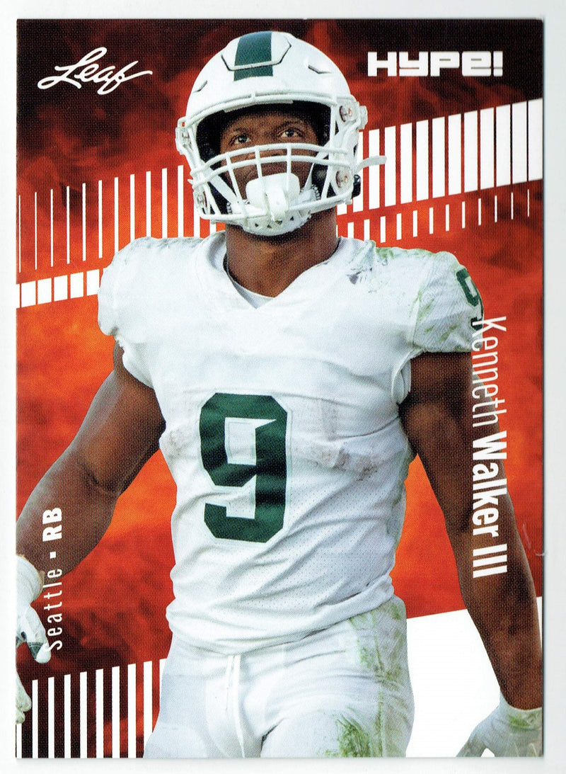 Mint Kenneth Walker III 2022 Leaf HYPE #98 5000 Ever Made Rookie