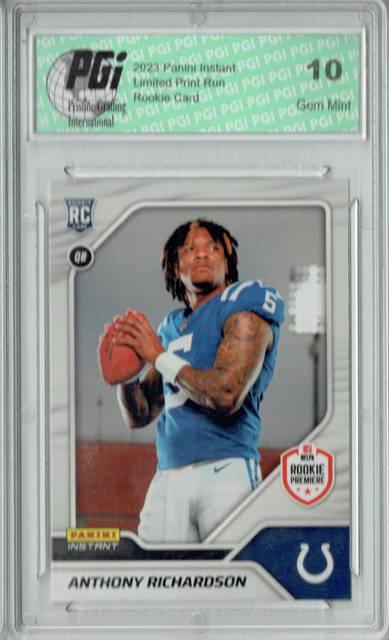 Anthony Richardson 2023 Panini Instant 1st Look #2 1 of 1911 Rookie Card PGI 10