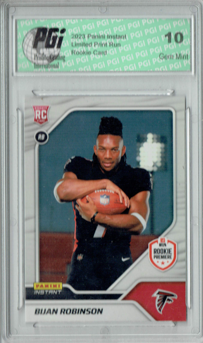 Bijan Robinson 2023 Panini Instant 1st Look #4 1 of 965 Rookie Card PGI 10